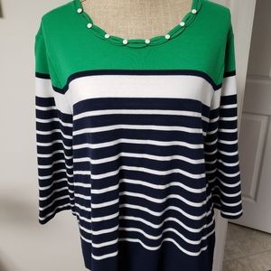 Alfred Dunner soft casual top 1x